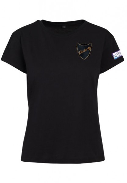 T-Shirt Damen Logo schwarz