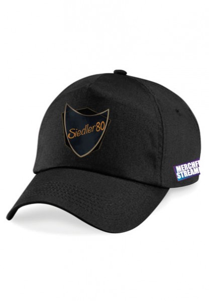 5 Panel Cap Logo schwarz