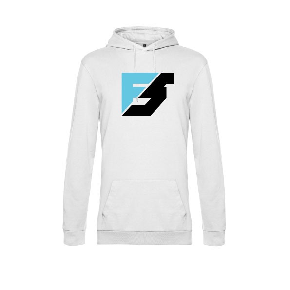 Hoodie #weiß groß