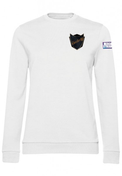 Sweatshirt Damen Logo weiß