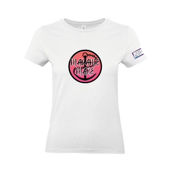 T-Shirt Damen Logo groß weiß